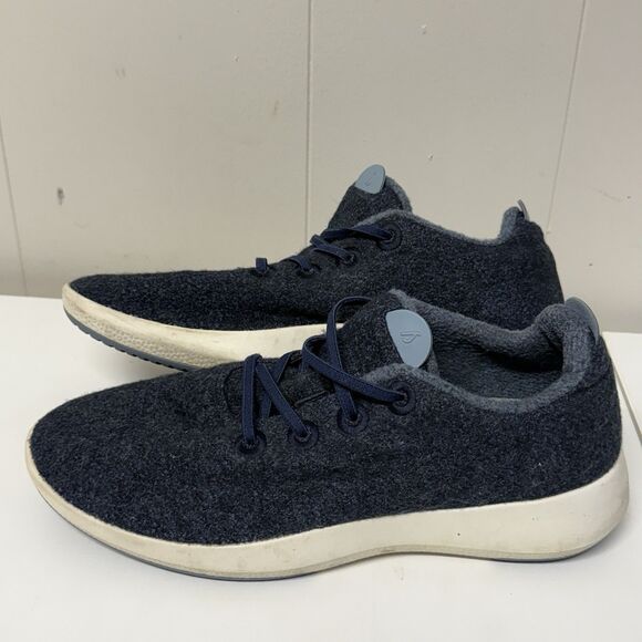 Allbirds Wool Runner Mizzle Athletic Lace Up Running Shoe Blue Mens Size 11 GUC - Picture 4 of 10